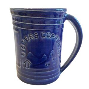 Cobalt Blue Pottery Mug Signed Guggerheim